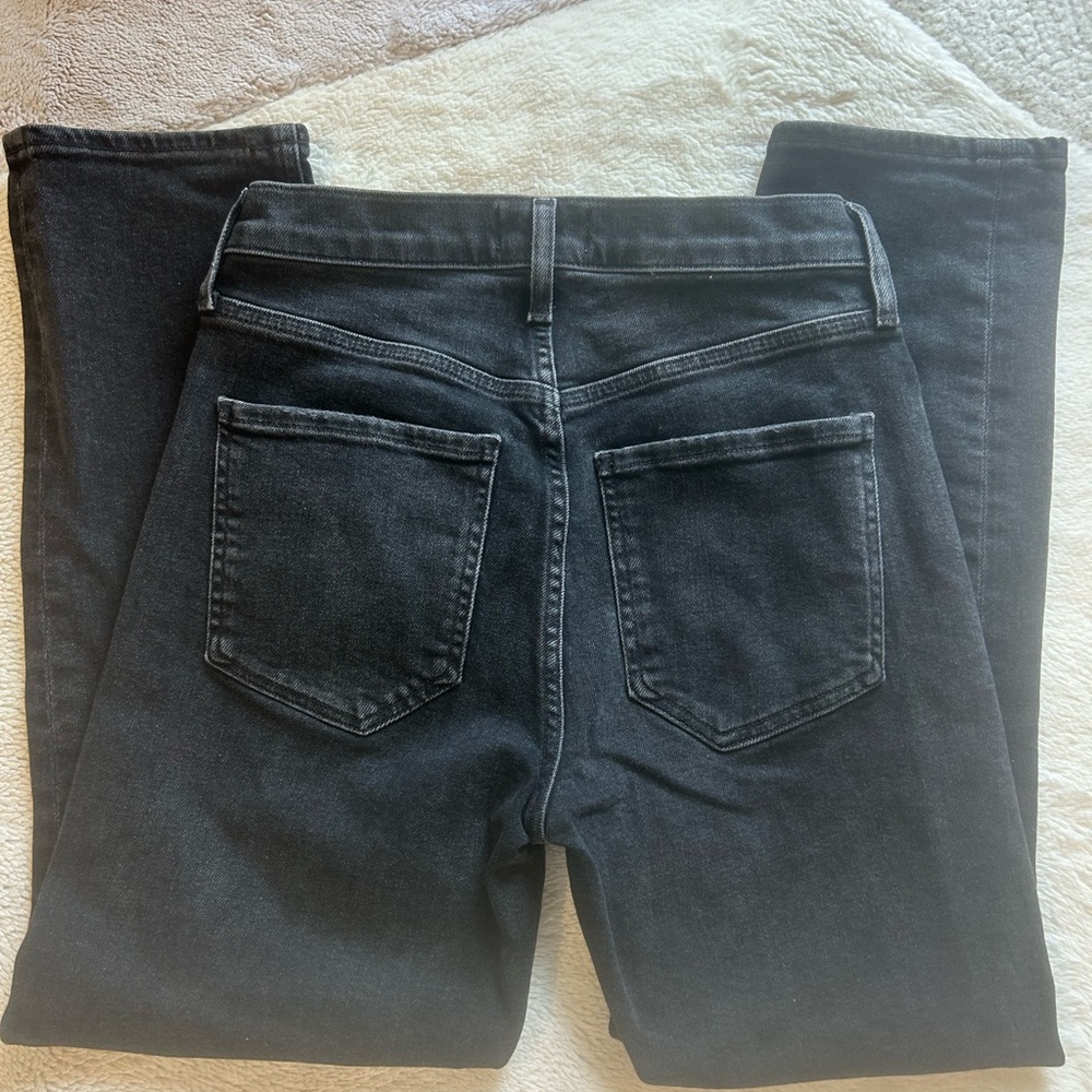 Agolde Black Straight Leg Women's Jeans riley crop - Picture 7 of 7